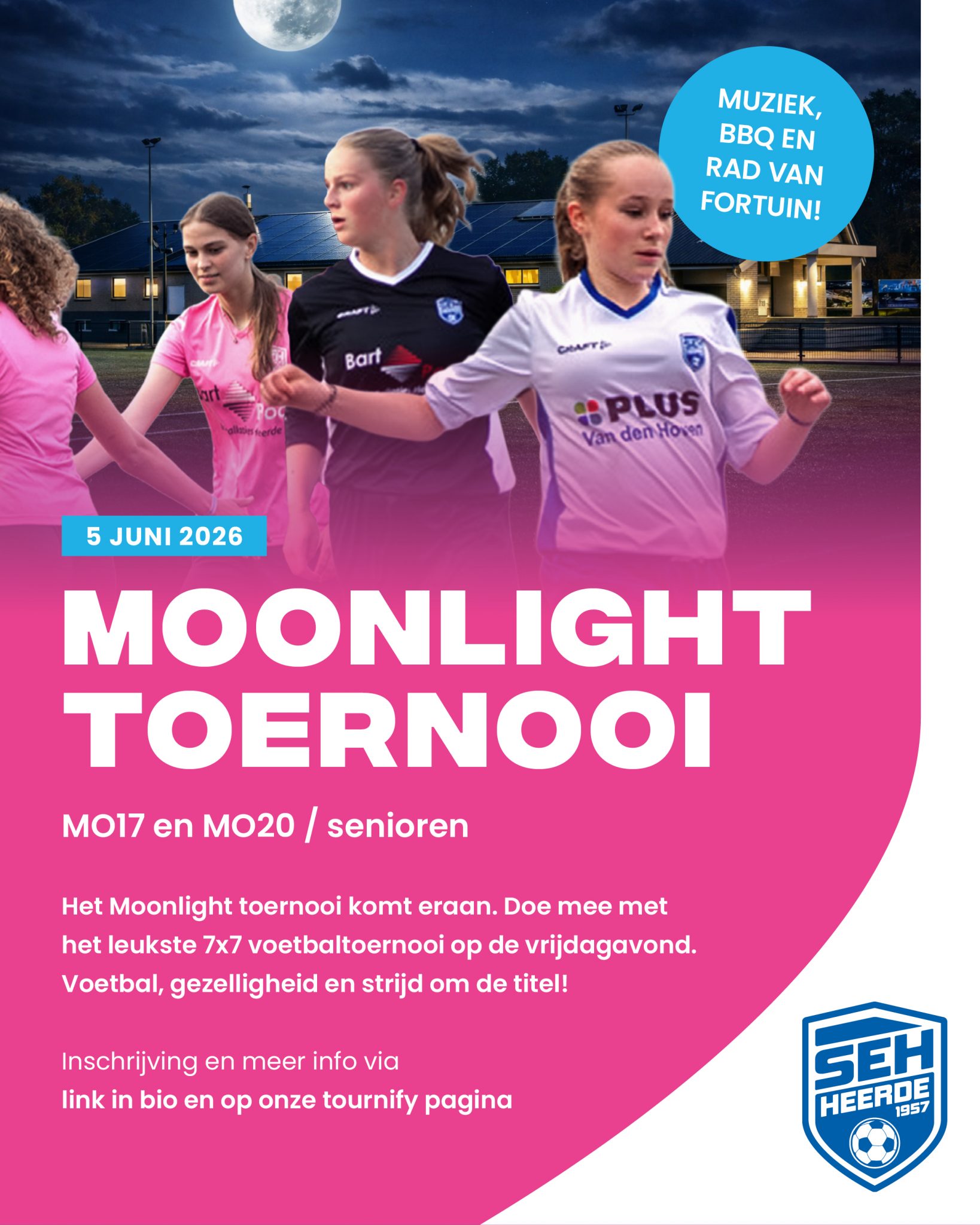 Moonlight-toernooi op 5 juni