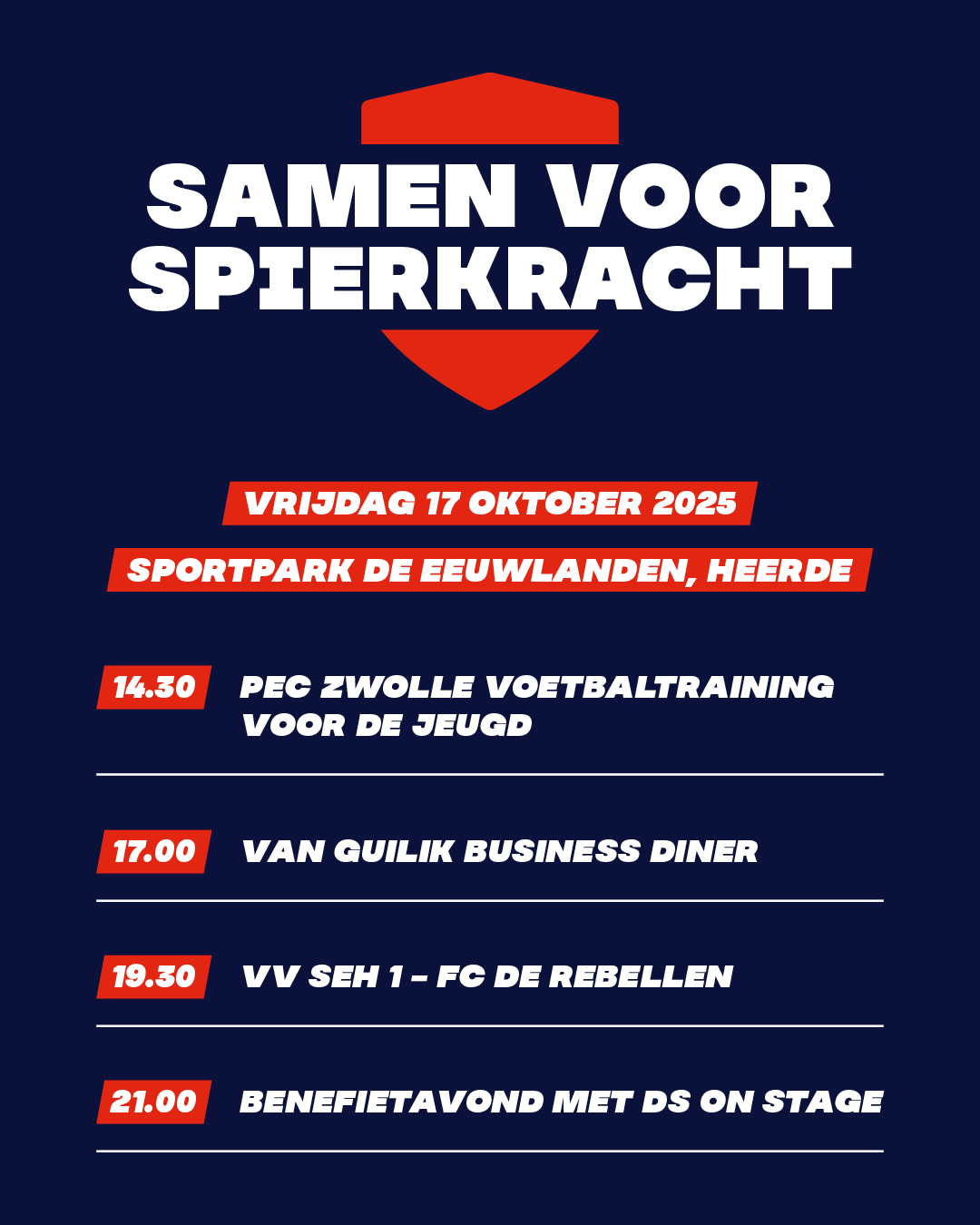 Praktische informatie bijzondere benefietdag