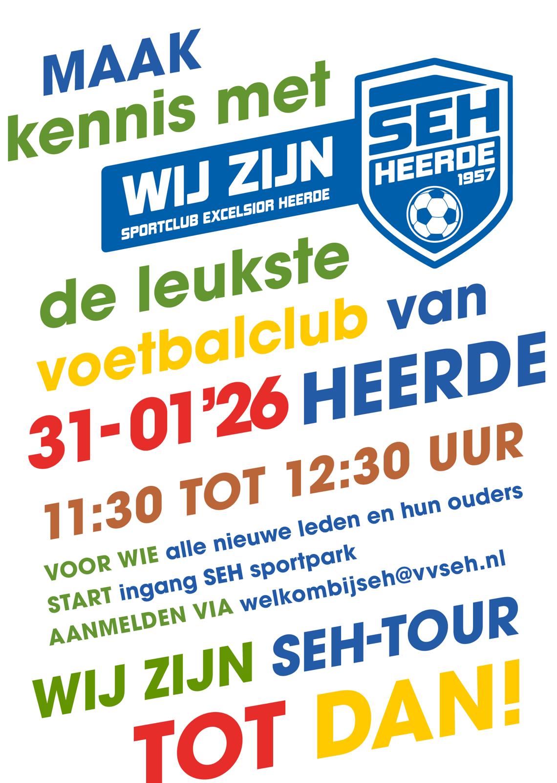 WijzijnSEH-tour voor nieuwe leden op 31 januari