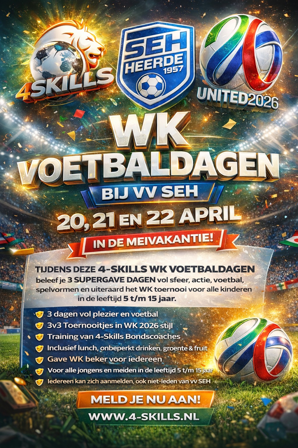 Voetbaldagen meivakantie bij SEH