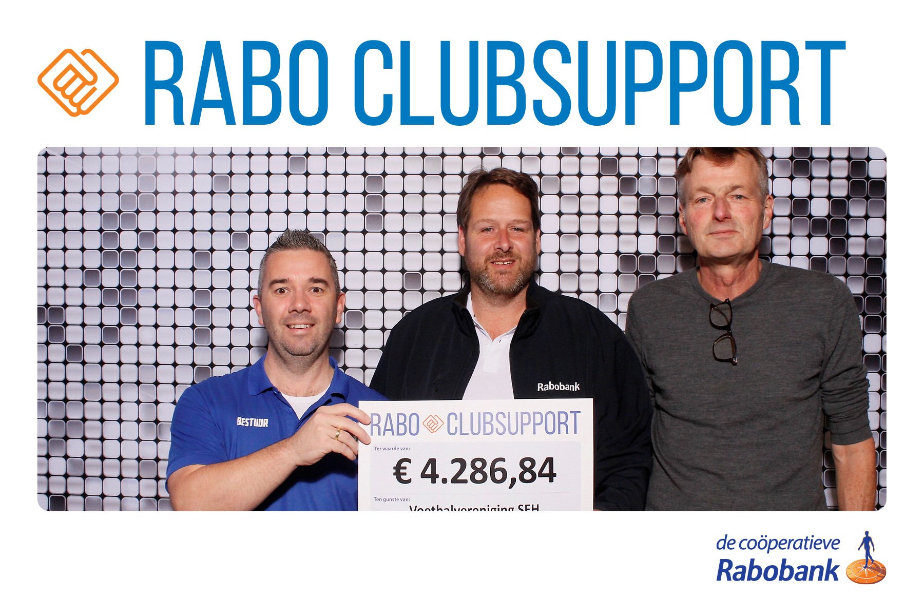 Geweldig bedrag voor SEH via Rabo ClubSupport