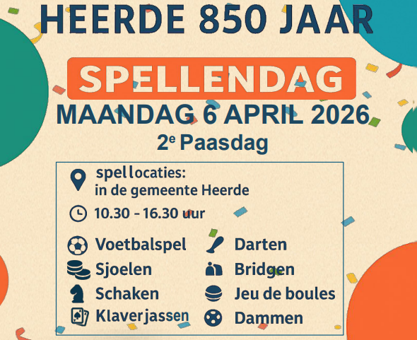 Spellendag bij SEH vanwege jubileum Heerde