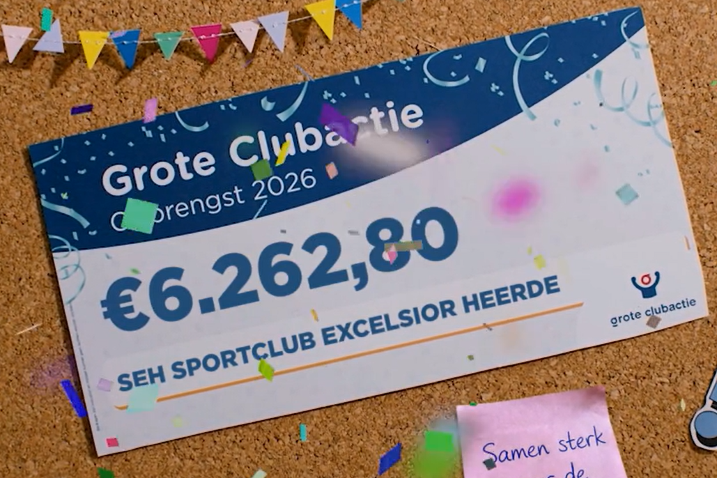 Opbrengst van de Grote Clubactie